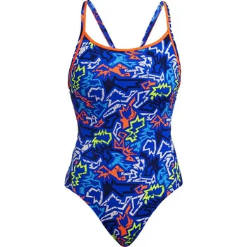 Dámské plavky Funkita Broken Hearts Diamond Back One Piece XS - UK30