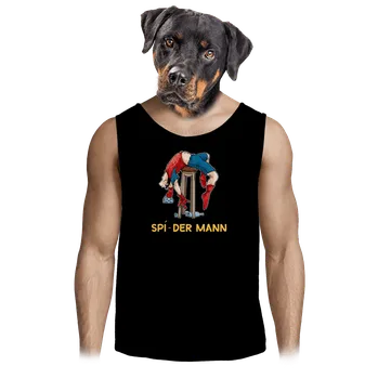 Pánské tílko Bastard Spí-der Mann pánské tílko Black