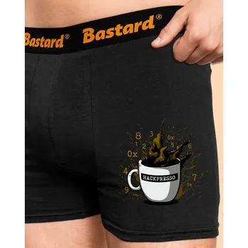 Trenýrky Bastard Hackpresso boxerky Black