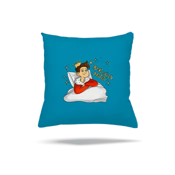 Polštář Bastard Král a královna postelí polštář Blue Turquoise