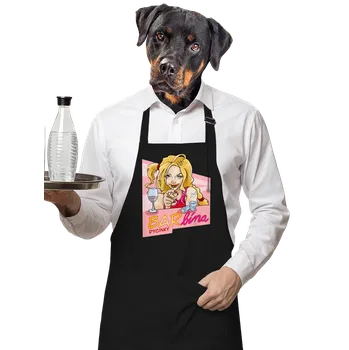 Kuchyňská zástěra Bastard Barbína zástěra Black