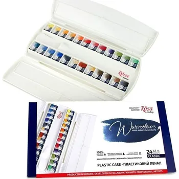 Vodová barva Rosa 340301 Sada akvarelových barev 24 x 2,5 ml