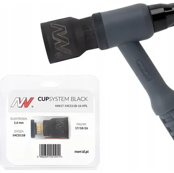 Svářečka TIG svařovací hubice/tryska #11 1,6mm sada NW17-54CS11B-16-KPL CUPSystem