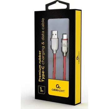 Datový kabel USB kabel - USB-C Gembird CC-USB2R-AMCM-1M-R červený