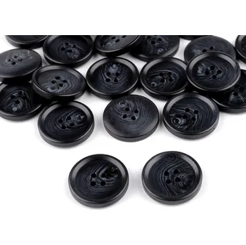 Knoflík Knoflík oblekový velikost 24", 28", 32", 36", 40", střední, 10 (40") černá