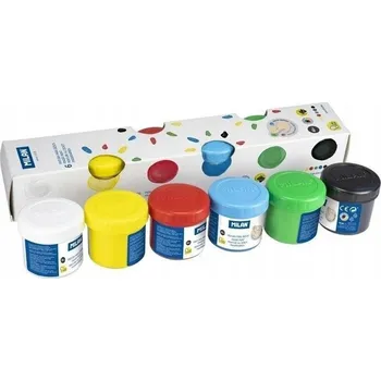 Výtvarná barva Barvy na prsty 40 ml, 6 barev MILAN