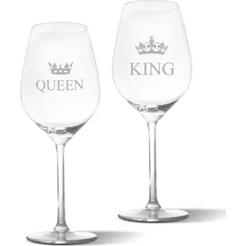 Víno Sablio Skleničky na víno King a Queen: 2 x 49 cl