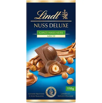 Cukrovinka Lindt Nuss Deluxe 110g Lískový oříšek