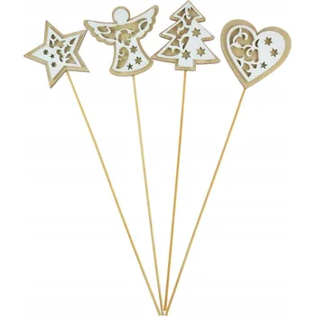 Vánoční dekorace Vánoční zápich, dekorace – mix vzorů 1 Ks.