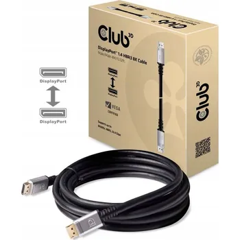 Video kabel CLUB3D DisplayPort 1.4 HBR3 8K Kabel M/M 4 m