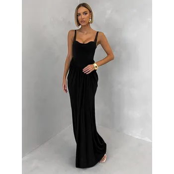 Dámské šaty Černé tvarující společenské šaty NOBLEN Velikost: ONESIZE