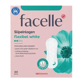 Menstruační vložka facelle Slipové vložky String&Slip bílé 60 ks