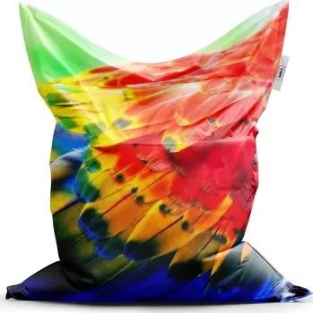 Sedací pytel Sablio Sedací vak Classic Barevné peří 2 - 200x140 cm