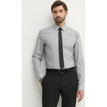 Pánská košile Bavlněná košile BOSS 50533044 šedá 09A, vel. 42