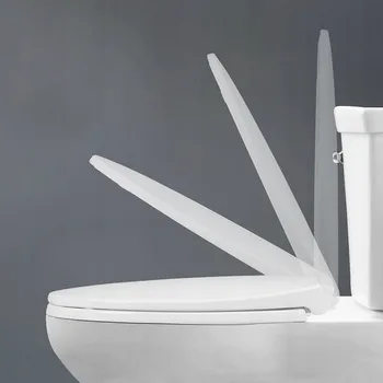 Obraz Deska sedesowa Retoo s pozvolným sklápěním, bílá polypropylenová barva