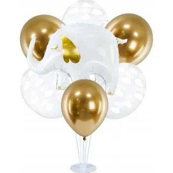 Balónek Sada balónků na stojanu Baby Shower slon