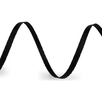 Stuha Atlasová stuha šíře 3 mm, střední, 39 černá