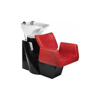 Kadeřnické křeslo Kadeřnický mycí box BeautySystem Vito BH-8022 červeno-černý (červeno-černá)