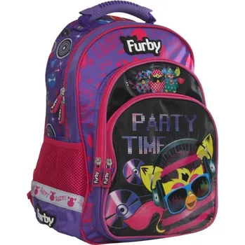 Školní batoh Školní batoh vícekomorový Furby St. Majewski černý, fialový, růžový 1 l