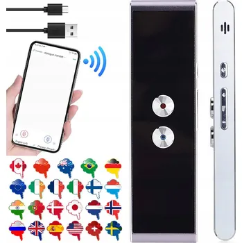 HLASOVÝ PŘEKLADAČ OKAMŽITÝ KAPESNÍ TRANSLÁTOR 33 JAZYKŮ 800MAH