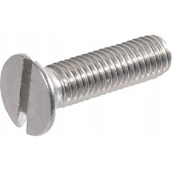 Šroub Šroub s plochou zápustnou hlavou s drážkou A2 Kramp, M5 x 16 mm