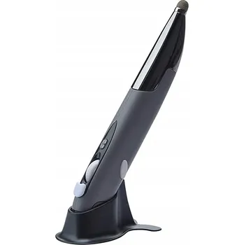 Myš Bezdrátová myš vertikální propiska 1600 DPI, šedá