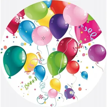 Party nádobí Papírové talířky Pol-Mak, vícebarevné, 8 kusů