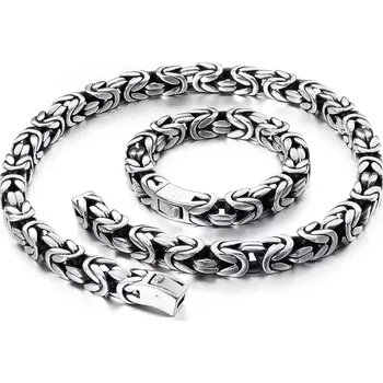 Souprava šperků Masivní ocelový set náhrdelník + náramek Brooklyn