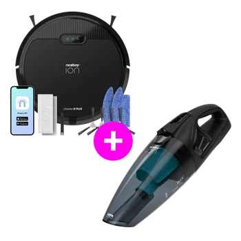 Vysavač Niceboy Akční set Charles i3 Plus black + Hurricane R3