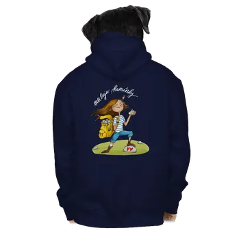 Pánská mikina Bastard Maluju kamínky pánská mikina na zip Navy