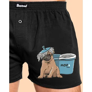 Trenýrky Bastard Mops pánské trenky Black