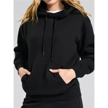 Oblečení a móda Sinsay - Mikina s&nbsp;kapucí - černá - 6436J-99X - 6436J-99X-S-1