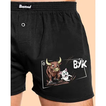 Trenýrky Bastard Kočičí horoskop: Býk pánské trenky Black