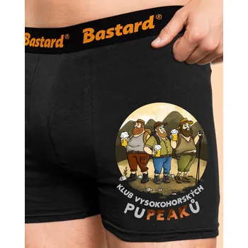 Trenýrky Bastard Klub pupeaků boxerky Black