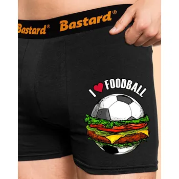 Trenýrky Bastard Foodball boxerky Black