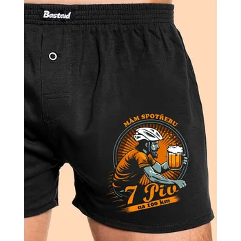 Trenýrky Bastard Spotřeba 7 na 100 pánské trenky Black