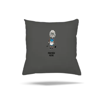 Polštář Bastard Neklidná - vlastní text polštář Gray Pol