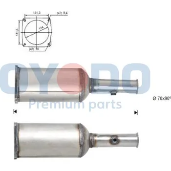 Katalyzátor Filtr pevných částic - DPF Oyodo 20N0023-OYO
