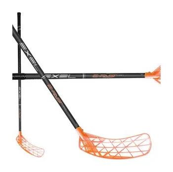 Florbal Exel E-FAST PRO ANTRASITE 2.9 ROUND MB Florbalová hůl černá / broskvová, Pravá (pravá ruka dole), 92cm (=102cm)