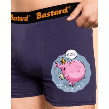 Trenýrky Bastard 31. Prasinec boxerky Blue Navy