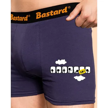 Trenýrky Bastard Letadlo boxerky Blue Navy