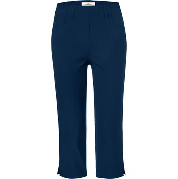 Dámské kalhoty 663988 - Tchibo - Bengalínové kalhoty v 3/4 délce - pro ženy - vel. 42 - barva: modrá