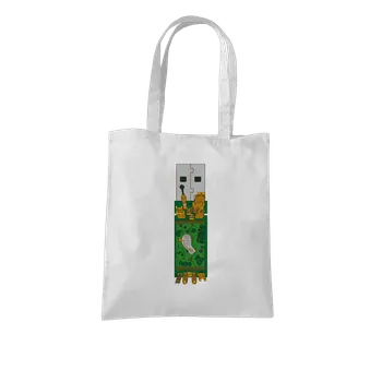 Nákupní taška Bastard USB city taška White