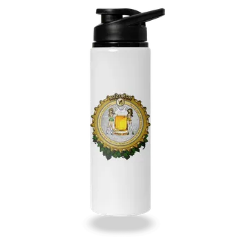 Láhev Bastard Pivní horoskop: Kozoroh lahev na vodu White