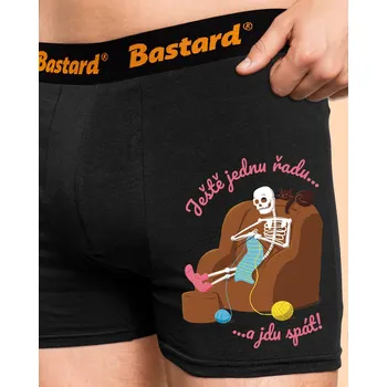 Trenýrky Bastard Ještě jednu řadu boxerky Black