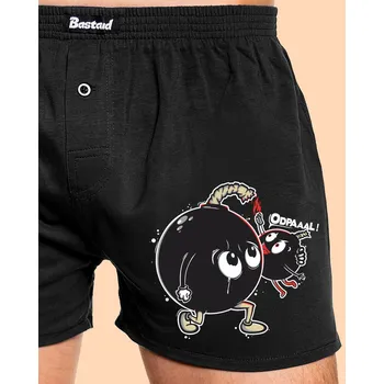 Trenýrky Bastard Bomby pánské trenky Black