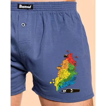 Trenýrky Bastard Color smoke pánské trenky Blue