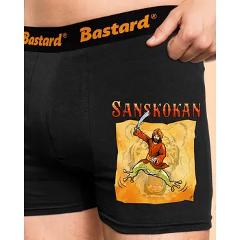 Trenýrky Bastard Sanskokan boxerky Black