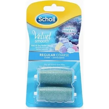 Pilník na patu Scholl Velvet Smooth Wet&Dry Regular Coarse hlavice 2 ks