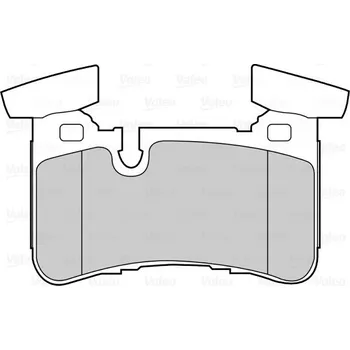 Brzdová destička Sada brzdových destiček, kotoučová brzda VALEO 302225